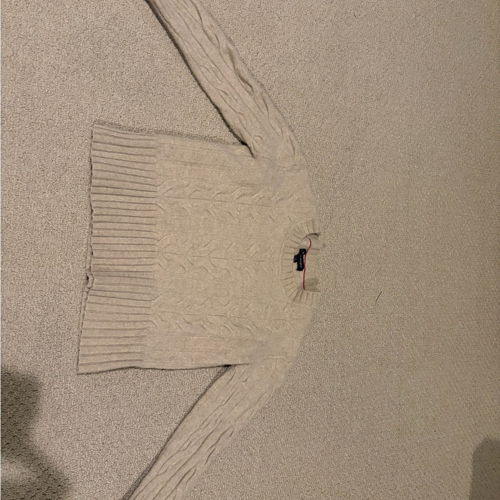 Banana Republic Women's Cable Knit Sweater - Beige
